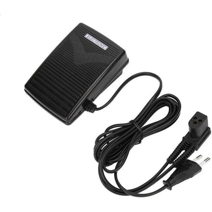 Pédale de Commande au Pied de la Machine à Coudre-pédale de Commande au Pied avec Cordon dalimentation adapté à la Machine à Coudre