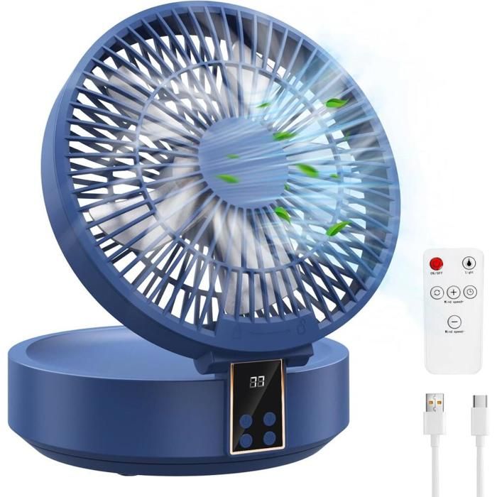 Ventilateur Silencieux Ultra Puissant- Ventilateur de Table Portable- Ventilateur de