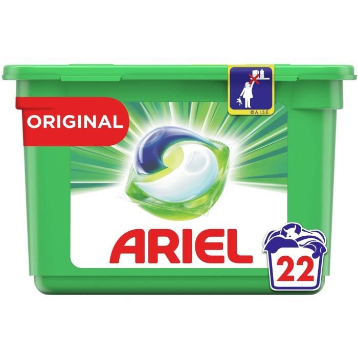 ARIEL Allin1 Pods Lessive en capsules Original - 22 lavages
