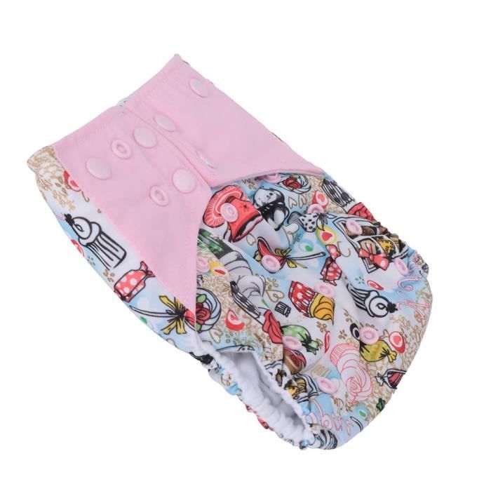 VINGVO Couche de bain bébé Couche de Bain Réutilisable pour Bébé Tissu de Poche Lavable Taille