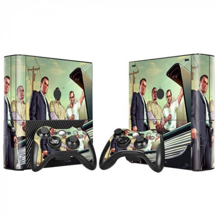 Skin Decal Wrap for Xbox 360 Slim Gaming Console & Controller Xbox 360 S NUKE PU