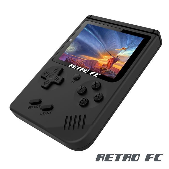 Mini Console De Jeu Portable Retro Rs 6a Avec 168 Jeux Noir Cdiscount