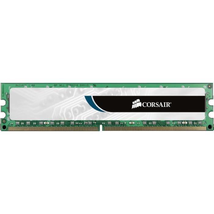 Vente Memoire PC CORSAIR Mémoire PC DDR3 - Value Select 8 Go (1 x 8 Go) - 1333 MHz - CAS 9 (CMV8GX3M1A1333C9) pas cher