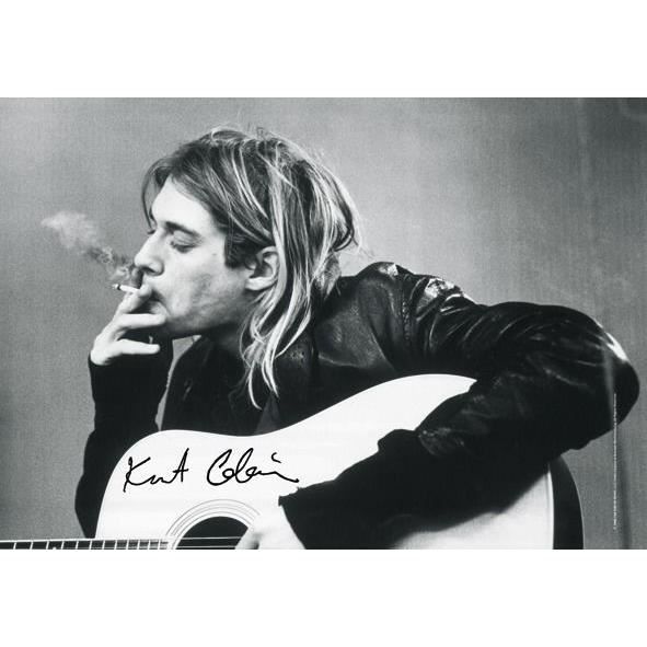 Quel Sens Masque Chirurgical Blanc Et Bleu Nirvana Kurt Cobain Guitar Drapeau Noir Blanc Achat Vente