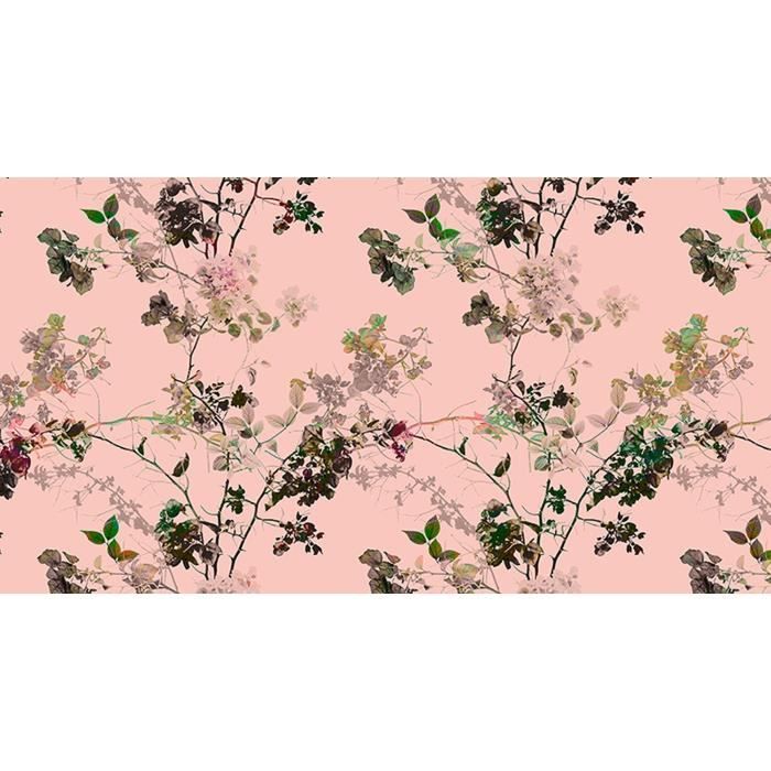 Papier Peint Floral Tadessi M1-No.10303 – Noir Et Rouge, 371×280 Cm, Intissé