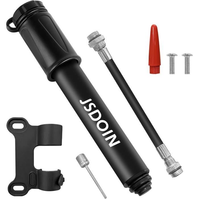 VOGORA Pompe à Vélo Double Valve Presta/Schrader – Pompe à Pied 42 Cm, Voitures, VTT, Ballons
