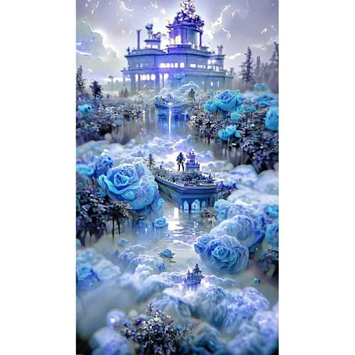 ZHXXFD – Kit Complet Diamond Painting Bateau 55x90 Cm – Broderie Diamant 5D Paysage Animal – Toile HD – Cadeau Enfant Adulte – Activité Relaxante