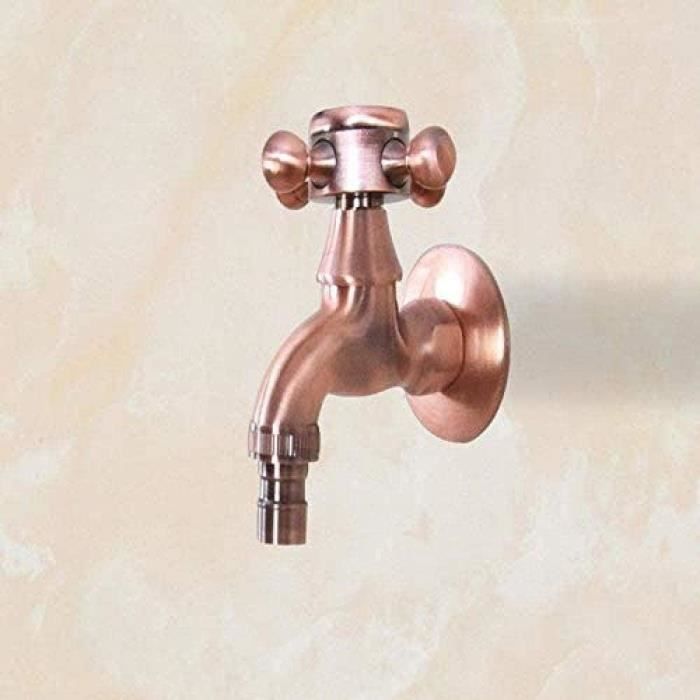 RHO-Robinet d'eau Laiton Antique Machine à Laver Robinet En Laiton