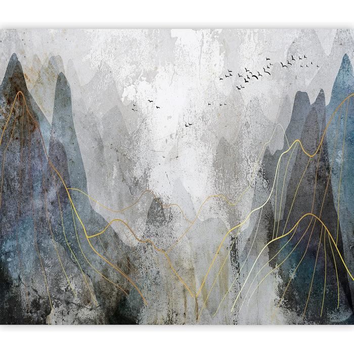 Tapisserie Murale Extra Large - Forêt De Montagne Abstraite - Décor Art Poster