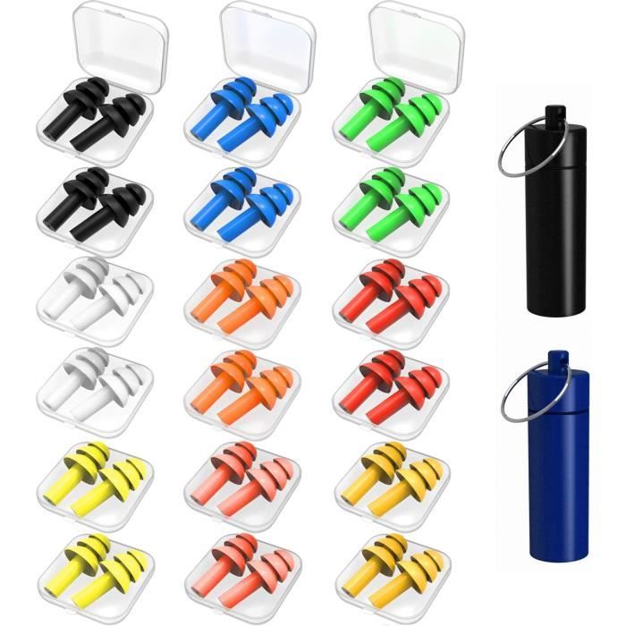 Boules Quies, 18 Paires Bouchon Oreille, Boule Quies Sommeil, Ear Plugs, Bouchon D'Oreille Pour