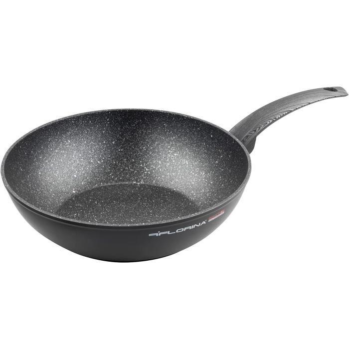 Wok Chinois Fabriqué À La Main En Fonte, 28cm Woks Et Poêles À Frire