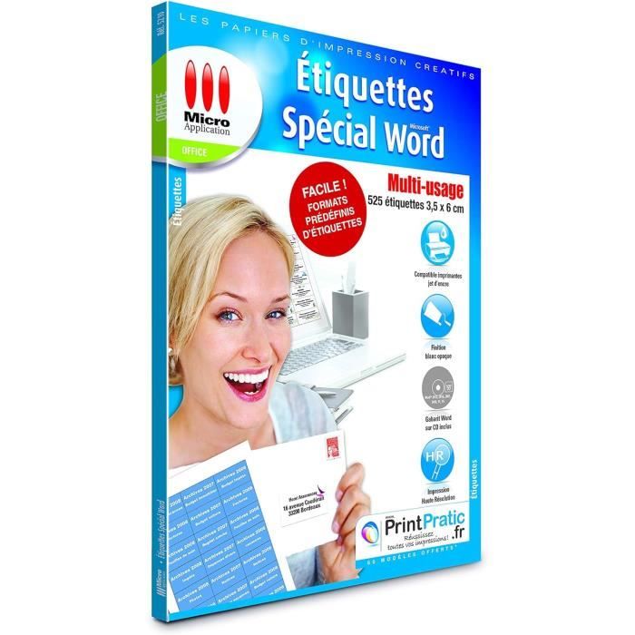 Etiquette Autocollantes - Papier Autocollant Imprimante - Papier ...