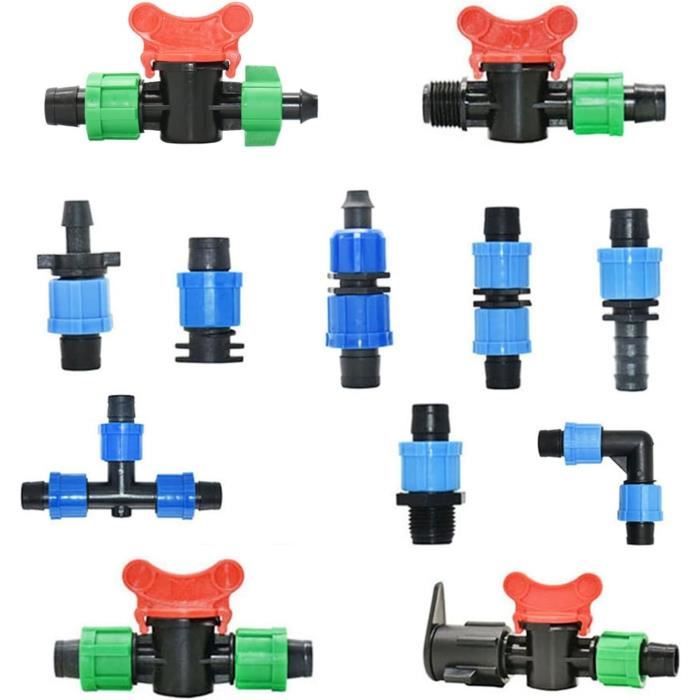 Lot De 6 Raccords De Tuyau D'Arrosage En Laiton 5-8" Avec 6 Colliers De