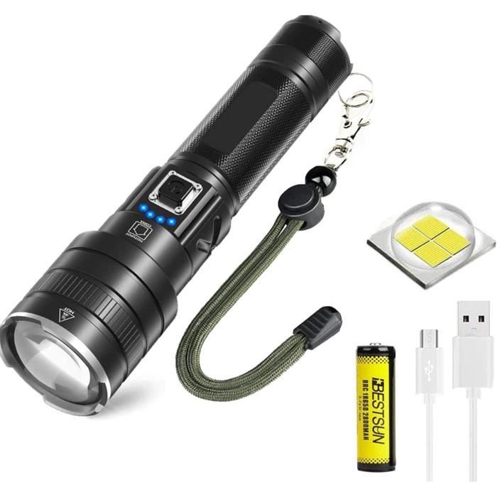 WholeFire XHP90 Lampe de Poche Ultra Puissante 10000 Lumens