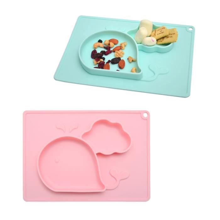 1 Pc Bebe Silicone Plateau A Manger Antiderapant Belle Bande Dessinee De Baleine Plateau A Manger Plateau D Alimentation One Piece P Cdiscount Pret A Porter