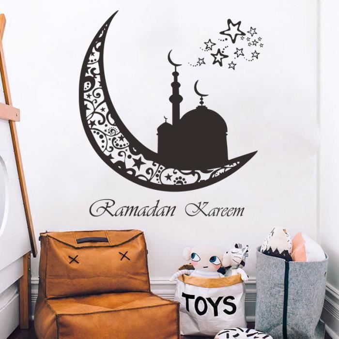 Vinyle Sticker Islamique Ramadan Stickers Muraux Décorations Pour La Maison Vintage Ramadan
