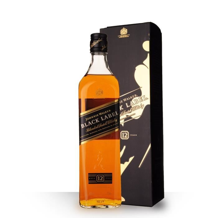 Whisky Johnnie Walker Black Label 12 ans 70cl Etui Achat / Vente Whisky Johnnie Walker Black