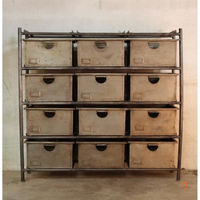 Etagère industrielle à larges casiers - Achat / Vente ...