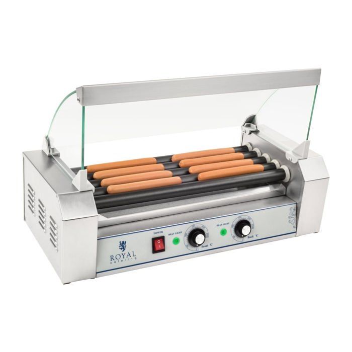 Appareil machine à hot dog professionnelle téflon 10 saucisses 1 000 watts 3614089