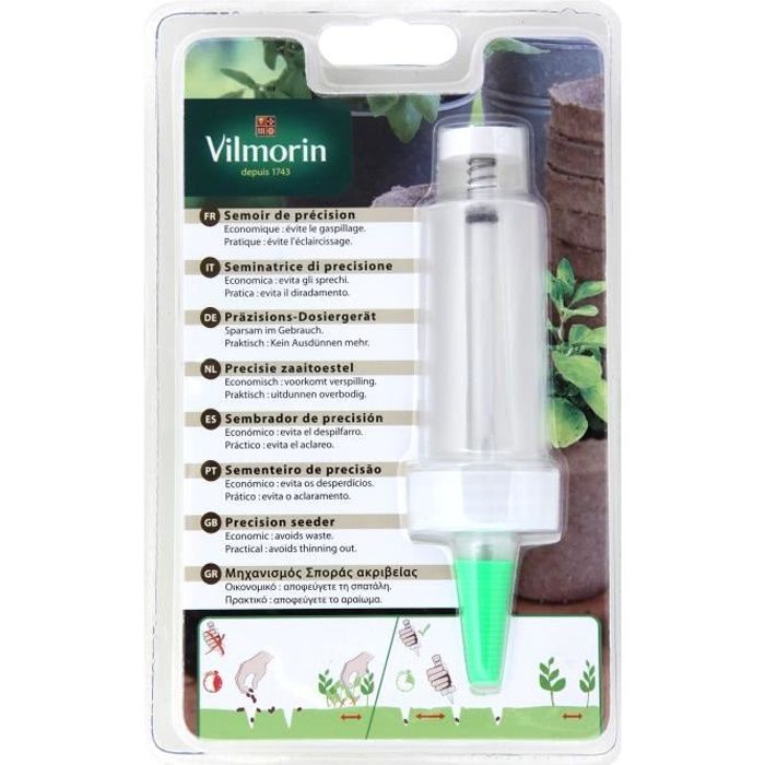 Seringue semoir - VILMORIN - En plastique - Distribution régulière des graines