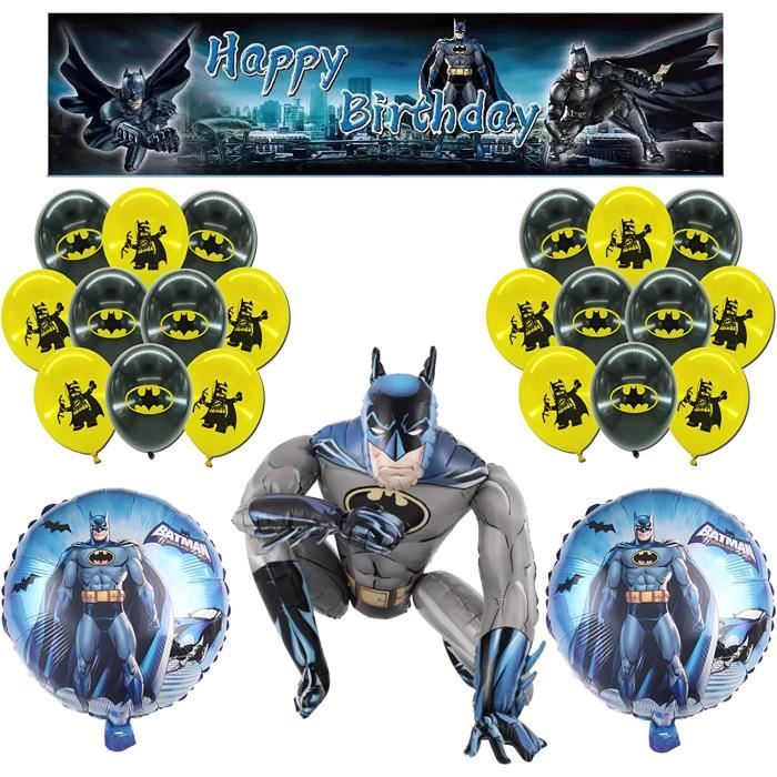 Ballons Super-héros Pour Anniversaire - Lot Batman, Spider-Man, Superman - Anagram