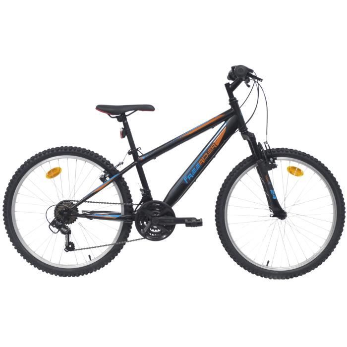 Vélo VTT 26'' Tout suspendu équipé de 18 Vitesses via un dérailleur Shimano  TY21, de freins V-brake et de jantes en aluminium. - Cdiscount Sport