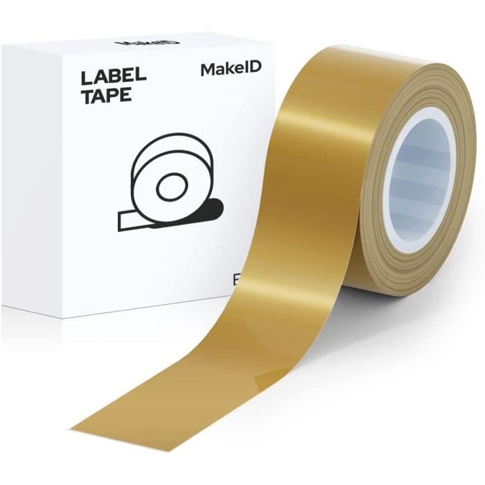 MakeID Ruban pour Étiqueteuse 16 mm x 4 m, Compatible pour MakeID  Étiqueteuses, Etiquettes Autocollantes Écart Blanc L-1250W[314] - Cdiscount  Informatique