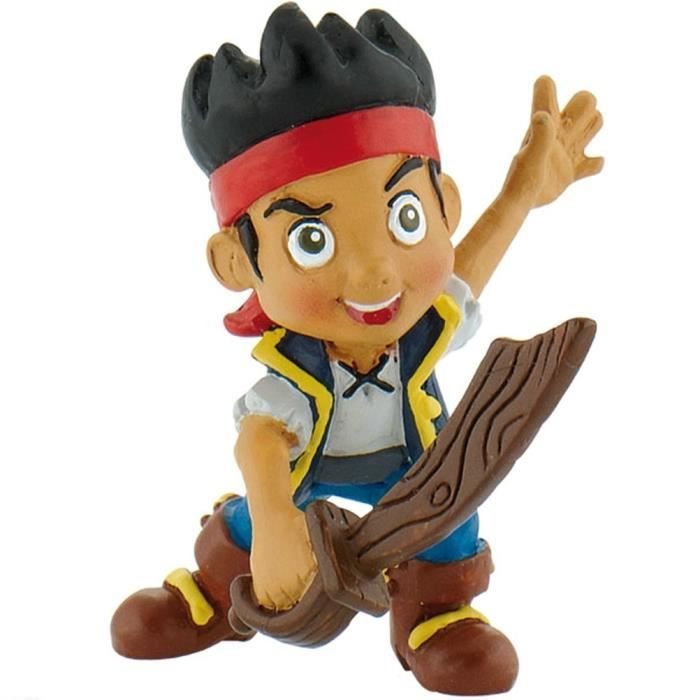 figurine jake - jake et les pirates disney - 6 cm - bully - garçon 3 ans
