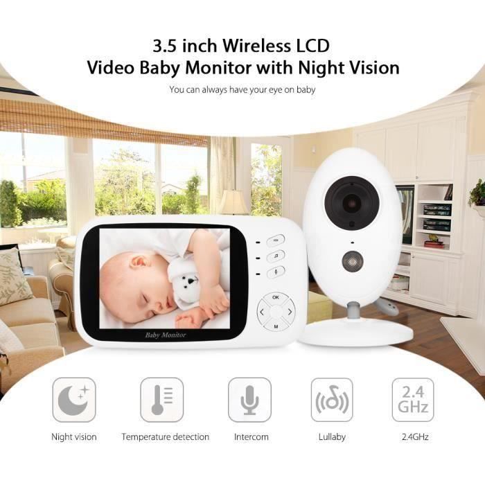 WOUWON Babyphone Caméra avec Support, Détection des Pleurs, Réel 2K