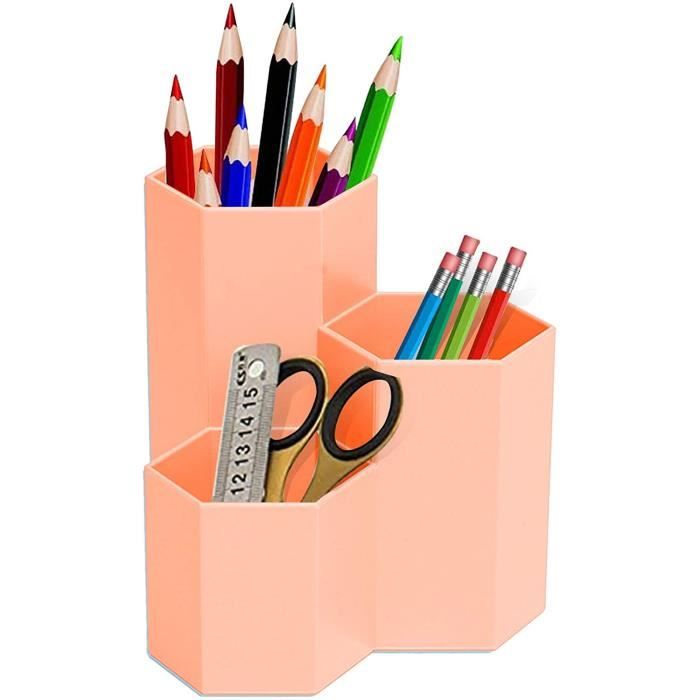 Hexagonal stylo crayon support boîte cadeaux Fournitures De Bureau Bureau Décoration
