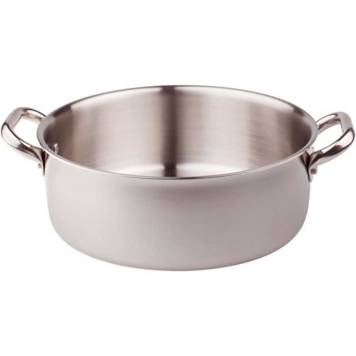 Pentola Agnelli FAMA10SEL24 Select - Alluminio Antiaderente 24cm, 2 Manici Acciaio, Per Tutti I Piani - Foto 5