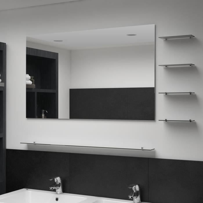 MGQ4🧜‍♀-Luxueuse Miroir mural avec 5 étagères - Style Baroque - Miroir Mural moderne pour Salle de bain Salon Chambre décorat9798