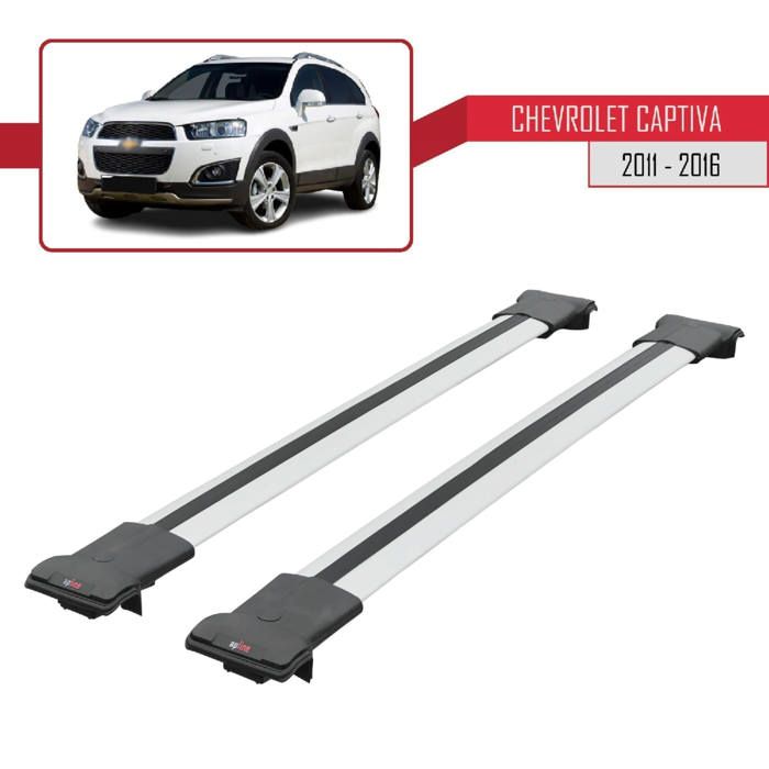 Pour Chevrolet Captiva 2011-2016 Barres de Toit Railing Porte-Bagages de voiture FLY Modèle GRIS
