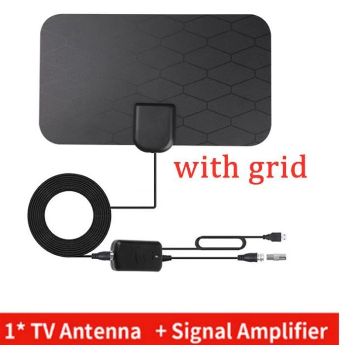 Antenne intérieure,antenne intérieure 4K 8K 25db pour boîtier DTV HD à Gain élevé,prise ue 3000