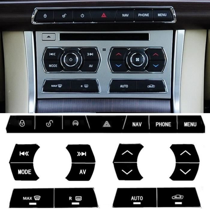 Campingcar,Autocollant de clavier d'équipement de voiture,pour Jaguar