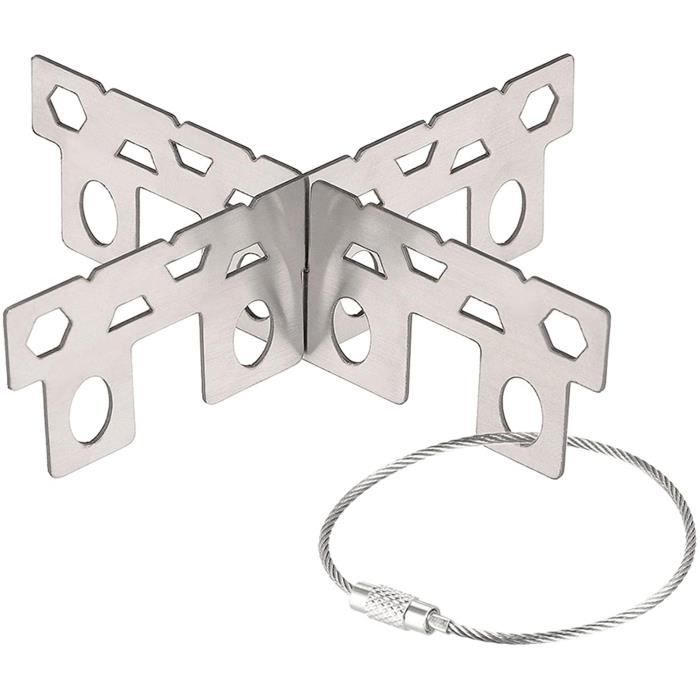 Support De Réchaud En Acier Inoxydable | Support Portable Pour Réchaud à Alcool - Support De Cuisson Support De Réchaud En Acier Inoxydable | Support Portable Pour Réchaud à Alcool - Support De Cuisson
