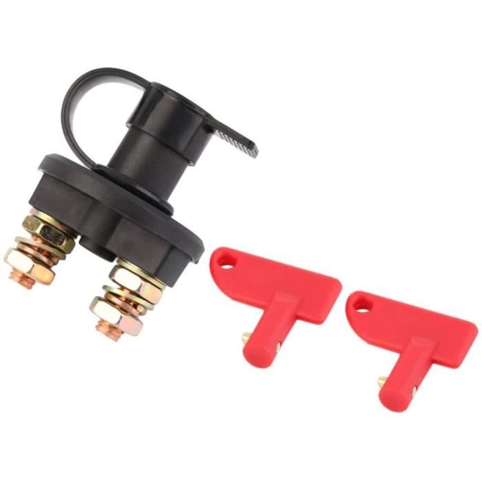 Interrupteur Coupe-Batterie 12V/24V HSeaMall - Lot De 2 Pour Voiture, Camping-Car, Bateau