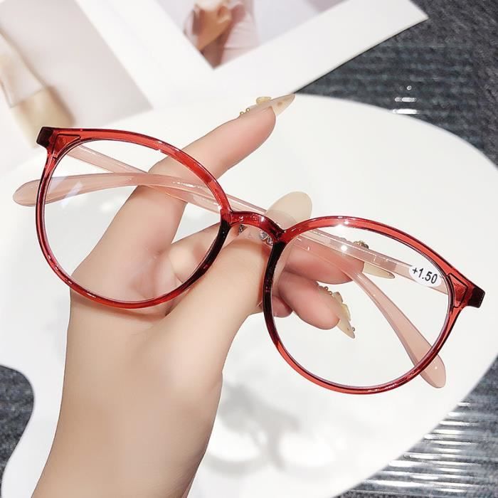 Lunettes best sale rondes rouges