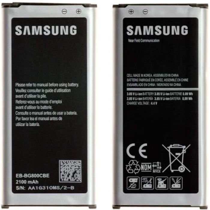 Batteria originale in blister SAMSUNG EB-BG800 per s5 Mini