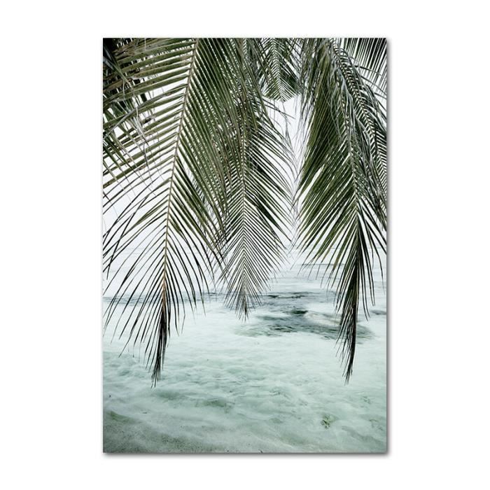 Dazzlewall Poster Art Mural Plage, Affiche d'art Mural Bicyclette