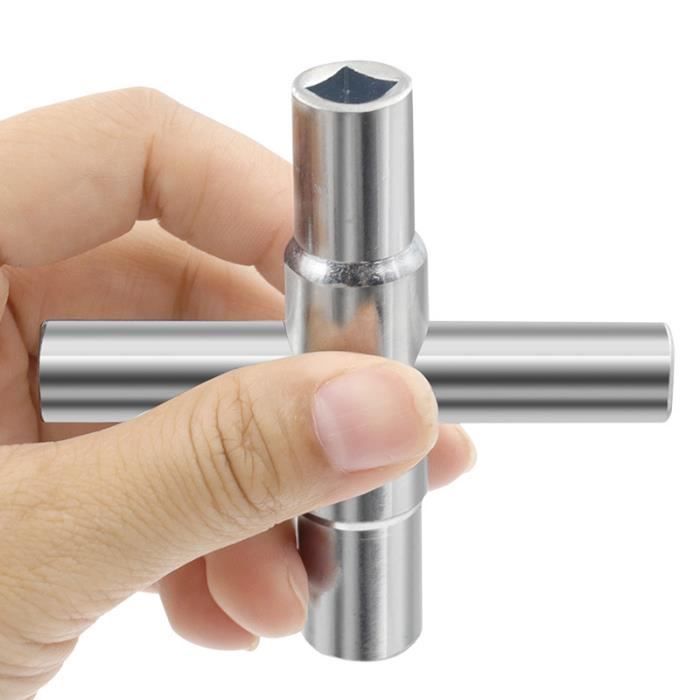 Clé Carrée, Clé De Robinet 4 Voies, Clé De Chauffage, Outil De