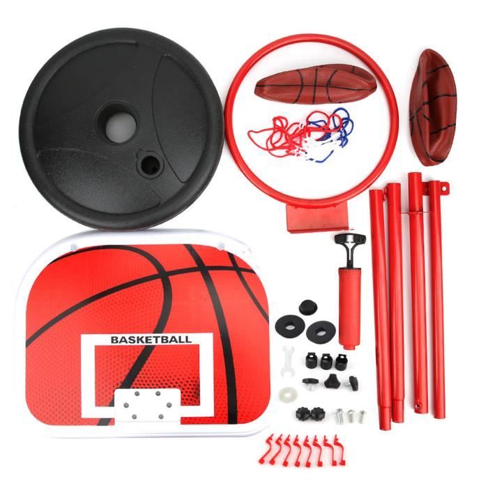 Yaheetech Panier De Basket Mobile Réglable 233-308 Cm - Intérieur Extérieur - Base Eau/Sable