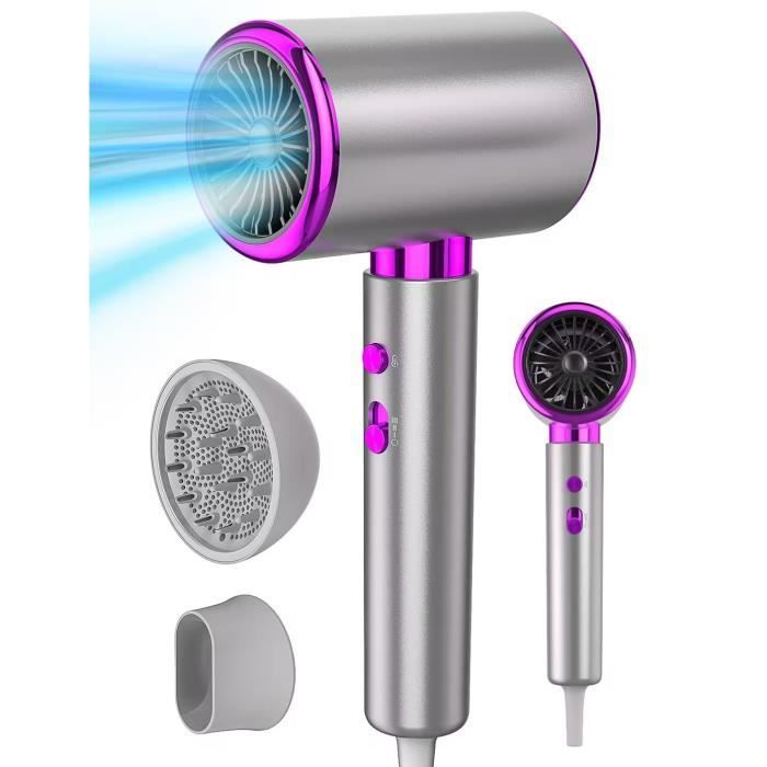 Sèche Cheveux 2400W Professionnel Chaud et Froid Hair Dryer Puissant 3 Vitesses 1 Diffuseur 1 Concentrateur Thermo pour Voyage Sal