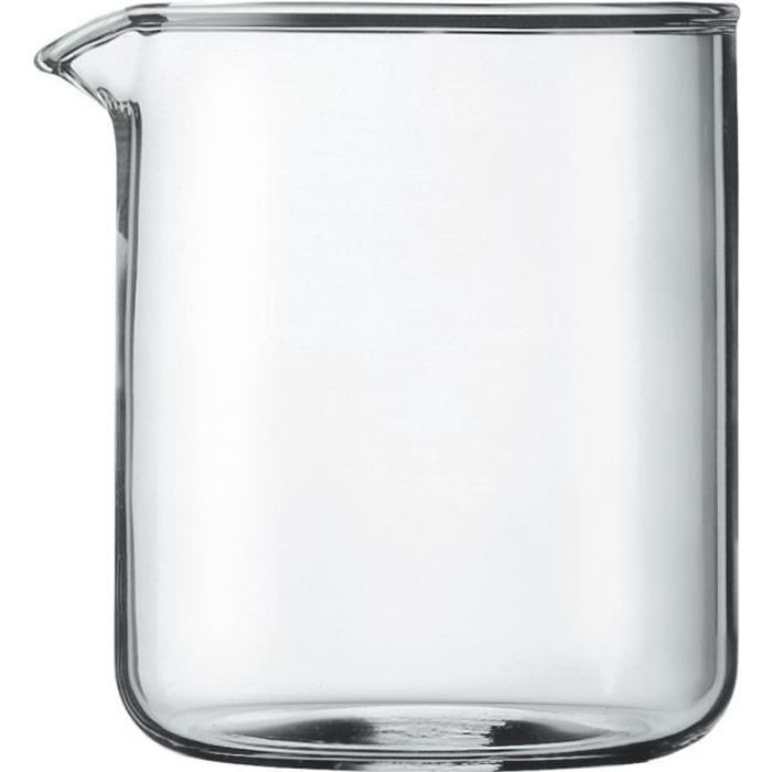 BODUM Verre de rechange pour cafetière à piston 4 tasses 0,5L transparent