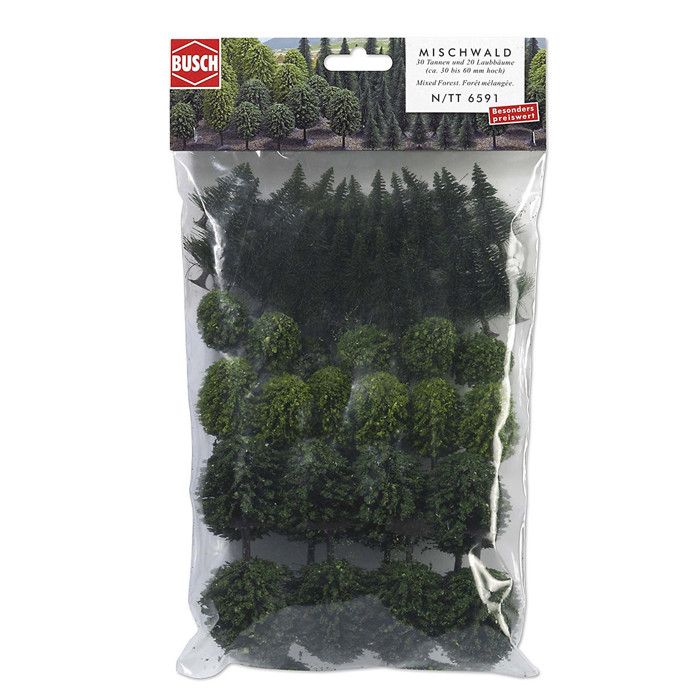 Lot de 30 arbres miniatures de 3,5 cm pour modélisme de train miniature - Paysage paysager miniature - Échelle architecturale - Construction d'arbres