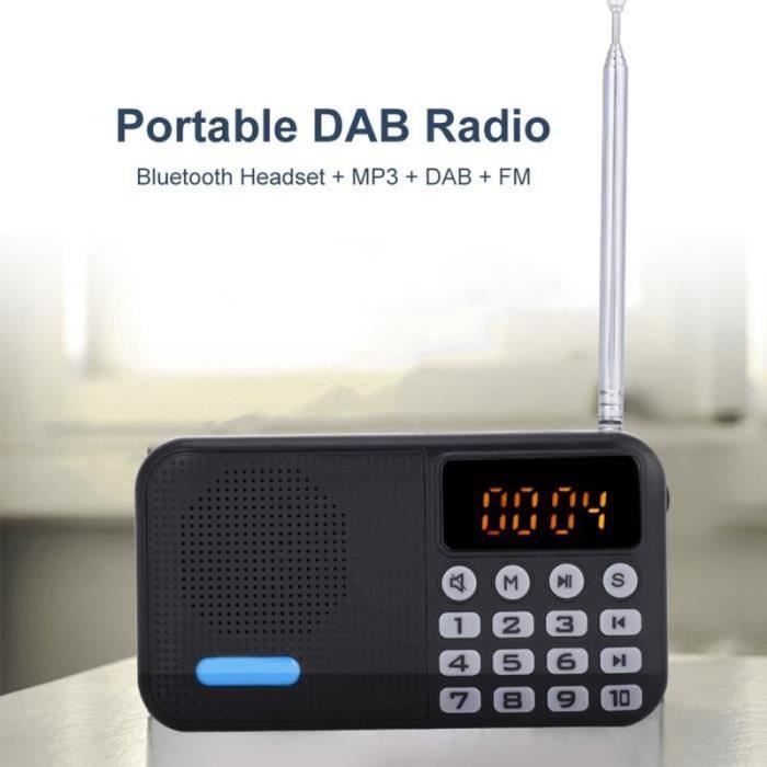 Radio DAB Numérique Haut-parleur 3W Radio Récepteur Bluetooth Protable ...