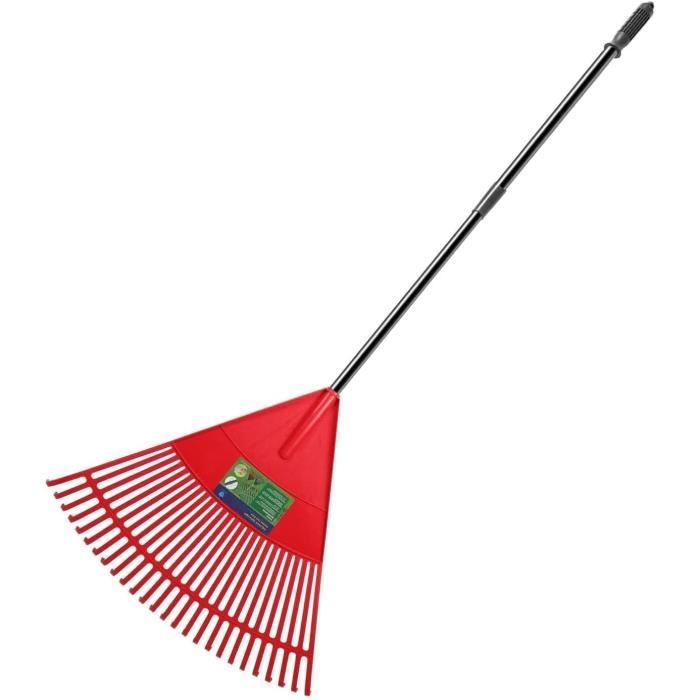 MagiDeal Râteau à Feuilles De Jardin 9 Dents Avec Poignée Ergonomique - Outil Métal Pour Parterres