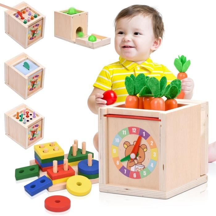 Jouet 4 en 1 en bois Montessori
