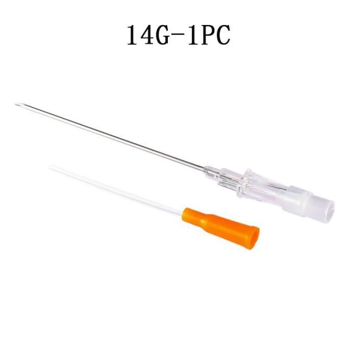 10 Aiguilles De Piercing 14G Stériles – Pour Nez, Oreille, Lèvres – Acier Inoxydable, Cathéter Inclus