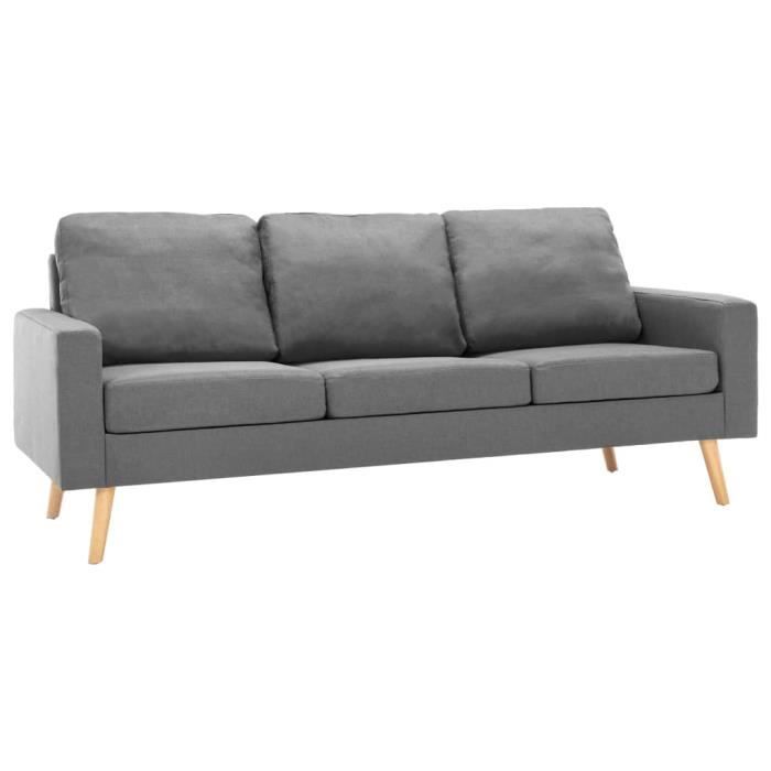 Canapé convertible 3 places avec coffre L246 cm - Gris Alba | Maisons du Monde